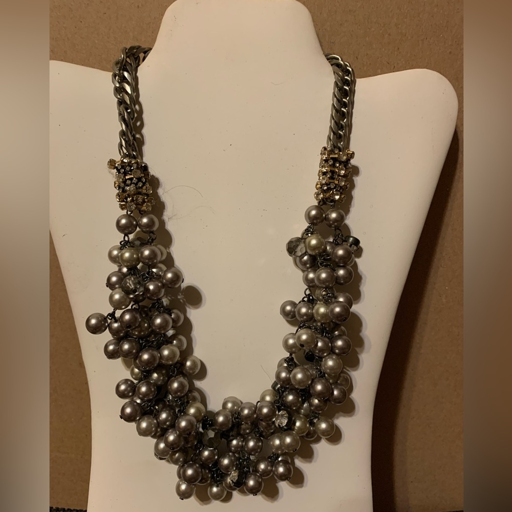 Silver clustered pearl necklace from Stella & Dot